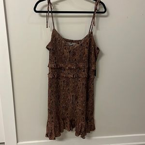 Python snakeskin print dress